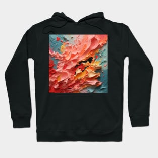 Abstract Strokes: Acrylic Brush Stripe Extravaganza Hoodie